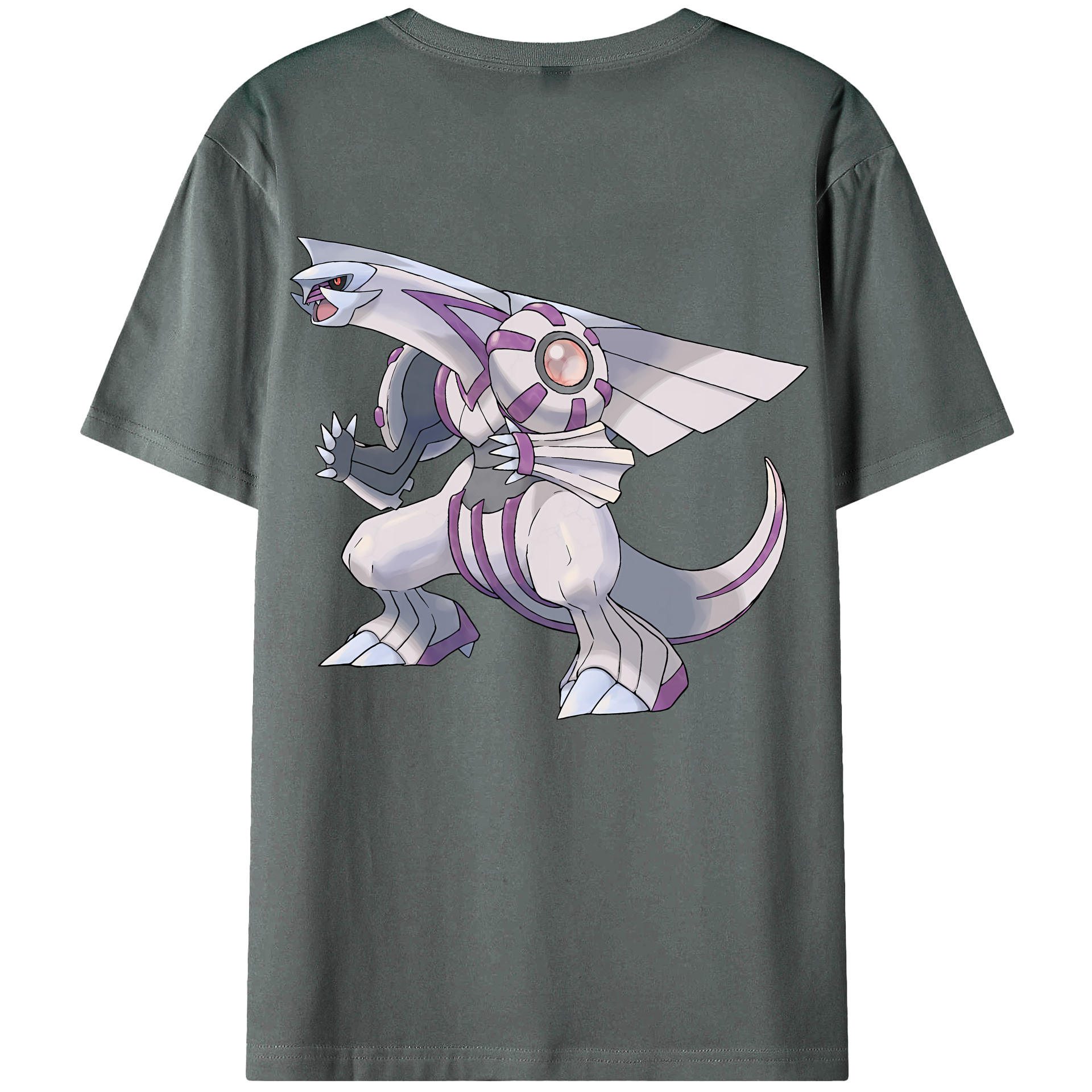 （画像用） ポケットモンスター Pokémon 綿100％ メンズ半袖Tシャツ（バックプリント） 通気性